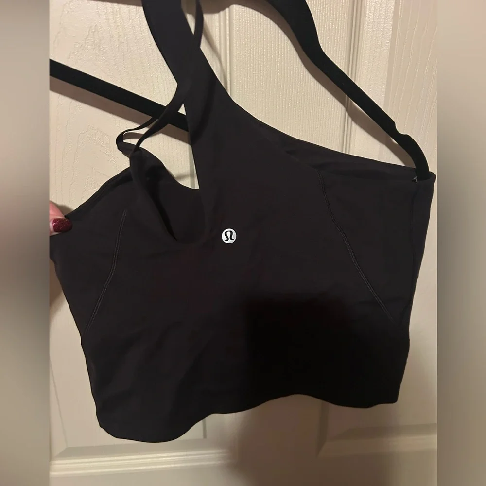 Women's Lululemon Black One-Shoulder Top - Picture 2 of 2
